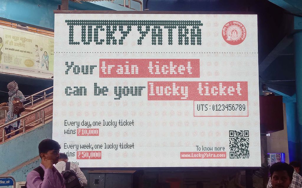 Lucky Yatra, un billet de train qui fait office de ticket de loterie