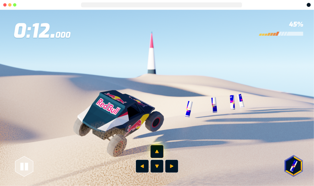 Red Bull - Sand Scramble - Interface
