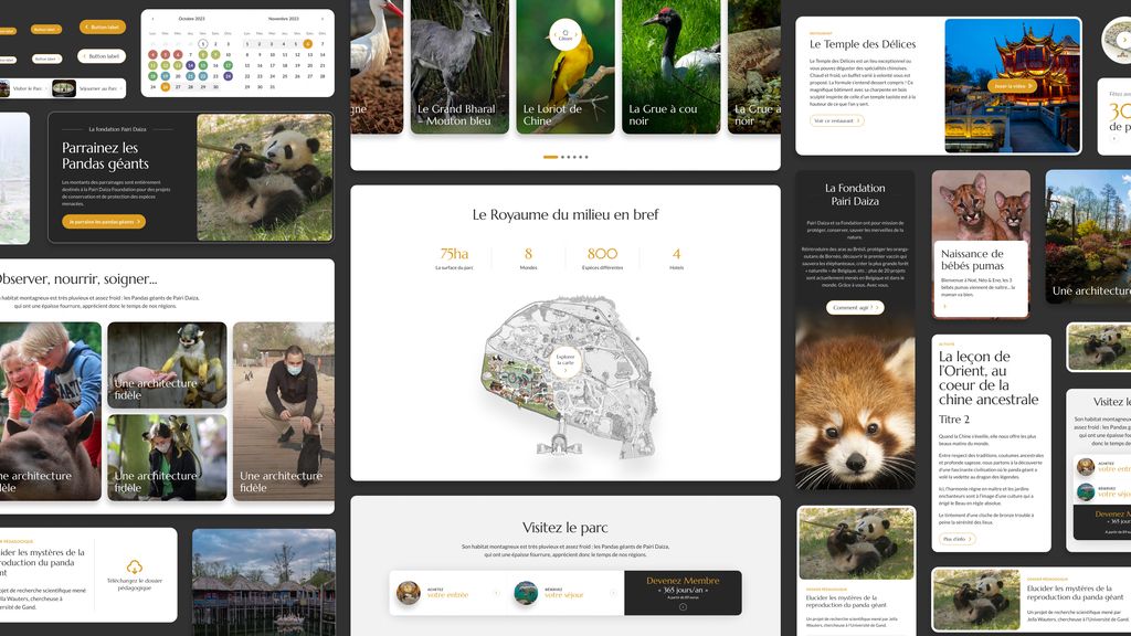 Pairi Daiza - Pages site web