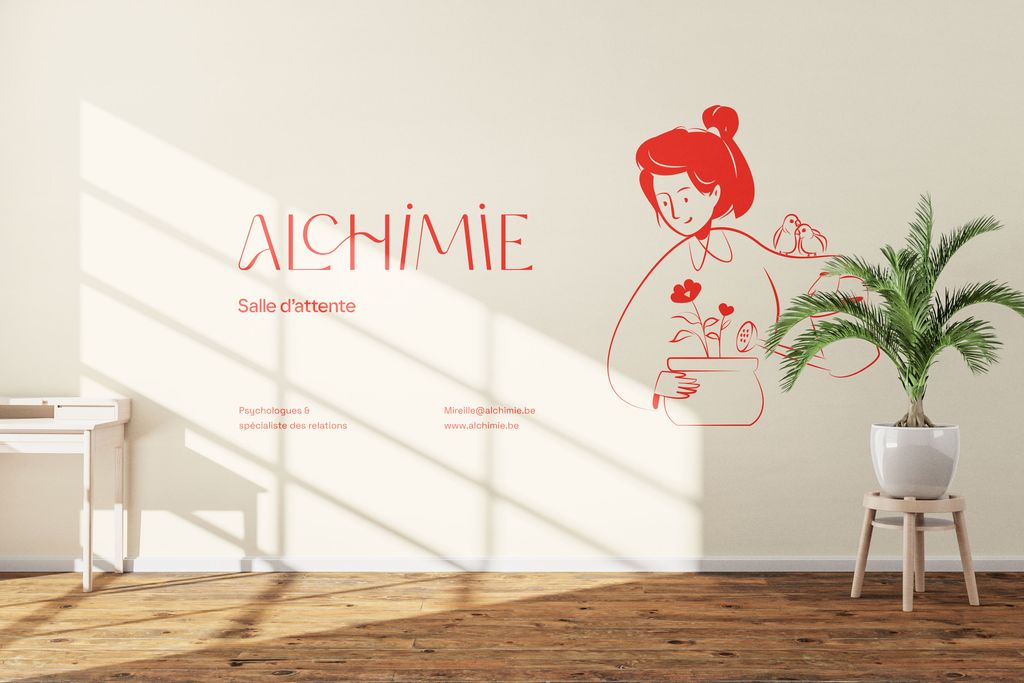 Alchimie - branding mural