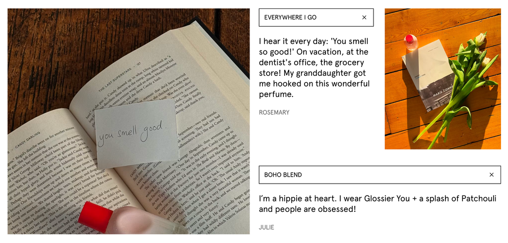 Glossier stories