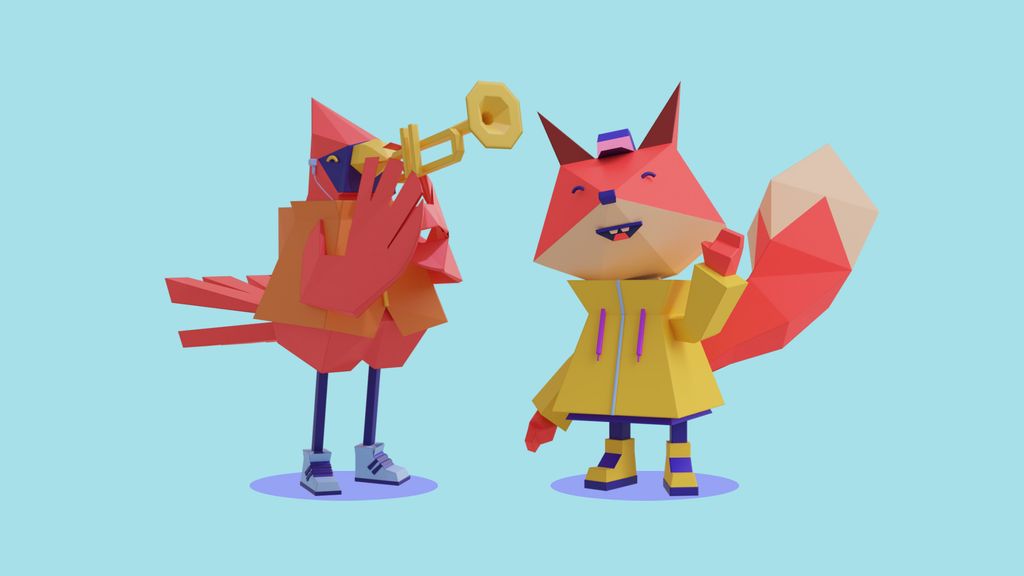 Kayou et Mio, deux personnages qu'on retrouve dans l'application Focus